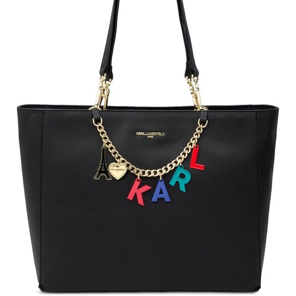 NWT Karl Lagerfeld Paris Gifting Charm Tote Bag - Picture 1 of 1